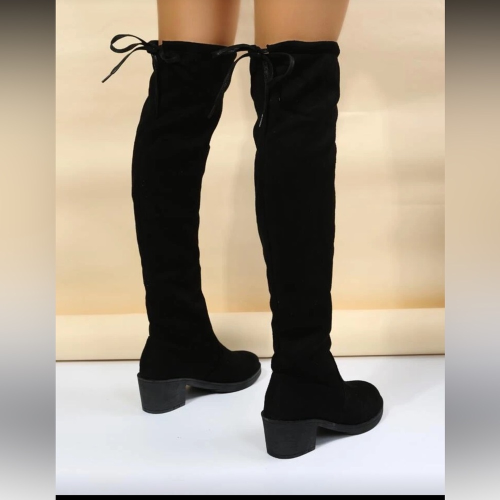 Black Over-the-Knee Women's Boots